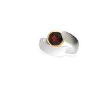 Load image into Gallery viewer, Amethyst and Blue Topaz ring in sterling silver by Joryel Vera, style R6980 - view 8