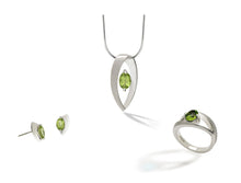 Load image into Gallery viewer, Amethyst and Blue Topaz jewelry set in sterling silver by Joryel Vera - view 5