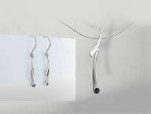 Load image into Gallery viewer, Blue Topaz and Iolite jewelry set in sterling silver by Joryel Vera