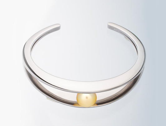 Yellow Pearl bracelet in sterling silver by Joryel Vera, style B1969