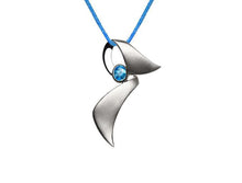 Load image into Gallery viewer, Amethyst and Blue Topaz pendant in sterling silver by Joryel Vera, style P5227 - view 2