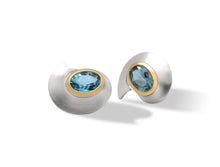 Load image into Gallery viewer, Amethyst and Blue Topaz earrings in sterling silver by Joryel Vera, style E9337 - view 3