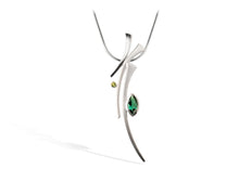 Load image into Gallery viewer, Blue Topaz and Garnet jewelry set in sterling silver by Joryel Vera, style P6104 - view 2