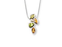 Load image into Gallery viewer, Citrine and Peridot pendant in sterling silver by Joryel Vera, style P3843 - view 4