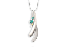 Load image into Gallery viewer, Amethyst and Blue Topaz pendant in sterling silver by Joryel Vera, style P6141