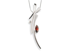 Load image into Gallery viewer, Blue Topaz and Garnet jewelry set in sterling silver by Joryel Vera, style P6104