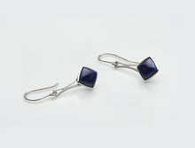 Load image into Gallery viewer, Labradorite and Lapis Lazuli earrings in sterling silver by Joryel Vera, style E7796 - view 2