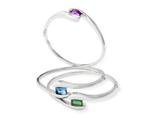 Load image into Gallery viewer, Amethyst and Blue Topaz bracelet in sterling silver by Joryel Vera, style B1740 - view 6