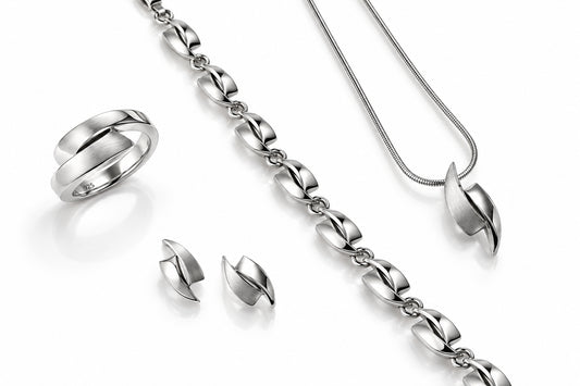 Sterling silver jewelry set by Joryel Vera