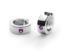 Load image into Gallery viewer, Amethyst and Blue Topaz earrings in sterling silver by Joryel Vera, style E2384