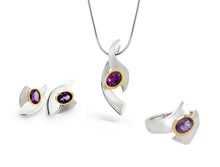 Load image into Gallery viewer, Amethyst and Blue Topaz jewelry set in sterling silver by Joryel Vera, style SET439 - view 3