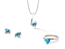 Load image into Gallery viewer, Blue Topaz and Iolite jewelry set in sterling silver by Joryel Vera, style SET155 - view 4