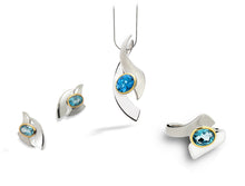 Load image into Gallery viewer, Amethyst and Blue Topaz jewelry set in sterling silver by Joryel Vera, style SET439 - view 4