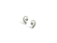 Load image into Gallery viewer, Amethyst and Blue Topaz earrings in sterling silver by Joryel Vera, style E1819 - view 2