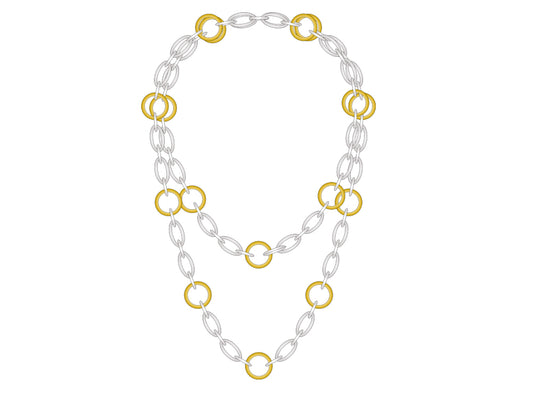 Sterling silver necklace by Joryel Vera, style N3435