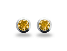 Load image into Gallery viewer, Amethyst and Blue Topaz earrings in sterling silver by Joryel Vera, style E3136 - view 3