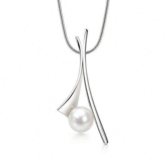 Pearl pendant in sterling silver by Joryel Vera, style P6715
