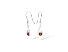 Load image into Gallery viewer, Amethyst and Blue Topaz earrings in sterling silver by Joryel Vera, style E9327 - view 3