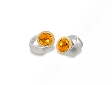Load image into Gallery viewer, Amethyst and Blue Topaz earrings in sterling silver by Joryel Vera, style E9291 - view 7