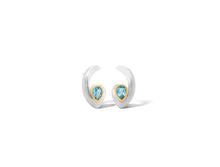 Load image into Gallery viewer, Amethyst and Blue Topaz earrings in sterling silver by Joryel Vera, style E9961