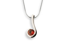 Load image into Gallery viewer, Amethyst and Garnet pendant in sterling silver by Joryel Vera, style P4242 - view 5
