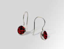 Load image into Gallery viewer, Amethyst and Blue Topaz earrings in sterling silver by Joryel Vera, style E3183 - view 5