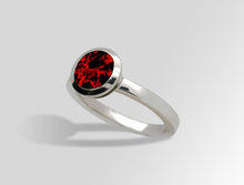 Load image into Gallery viewer, Amethyst and Blue Topaz ring in sterling silver by Joryel Vera, style R3328 - view 5