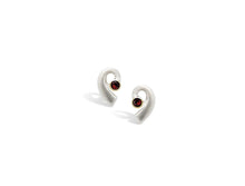 Load image into Gallery viewer, Amethyst and Blue Topaz earrings in sterling silver by Joryel Vera, style E1819 - view 5