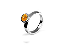 Load image into Gallery viewer, Citrine and Green Quartz ring in sterling silver by Joryel Vera, style R4053 - view 4