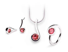Load image into Gallery viewer, Amethyst and Peridot jewelry set in sterling silver by Joryel Vera - view 4