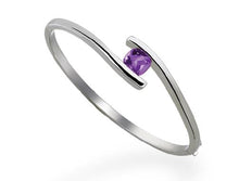 Load image into Gallery viewer, Amethyst and Blue Topaz bracelet in sterling silver by Joryel Vera, style B1686 - view 2