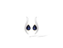 Load image into Gallery viewer, Amethyst and Blue Topaz earrings in sterling silver by Joryel Vera, style E9287 - view 8