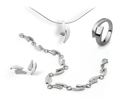 Sterling silver jewelry set by Joryel Vera, style SET164