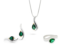 Load image into Gallery viewer, Garnet and London Blue Topaz jewelry set in sterling silver by Joryel Vera, style SET255 - view 5