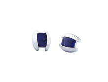 Load image into Gallery viewer, Amethyst and Blue Topaz earrings in sterling silver by Joryel Vera, style E5430 - view 2