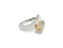 Load image into Gallery viewer, Amethyst and Blue Topaz ring in sterling silver by Joryel Vera, style R6998 - view 2