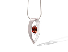 Load image into Gallery viewer, Amethyst and Blue Topaz pendant in sterling silver by Joryel Vera, style P7320
