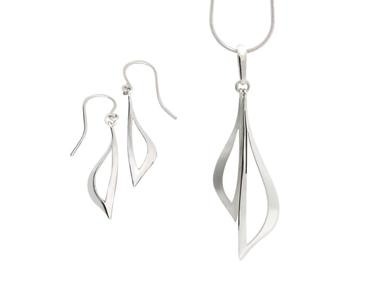 Sterling silver jewelry set by Joryel Vera - view 2