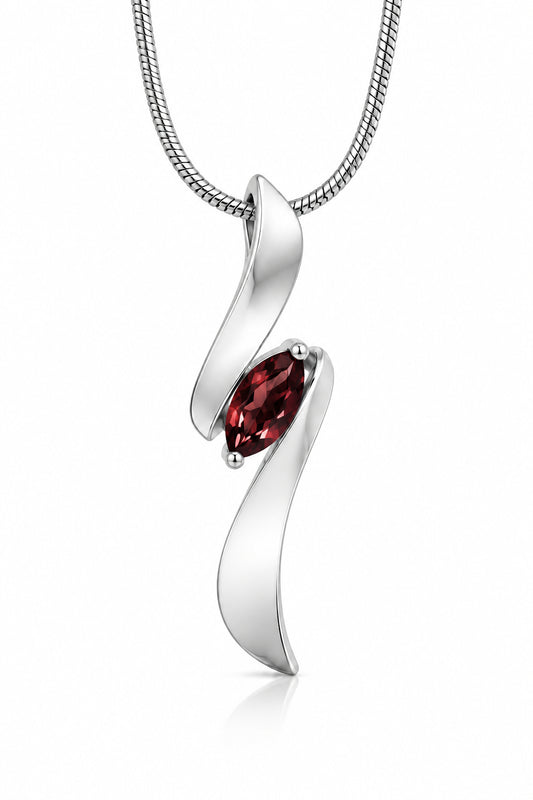 Amethyst and Blue Topaz pendant in sterling silver by Joryel Vera, style P7312