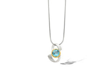 Load image into Gallery viewer, Amethyst and Blue Topaz pendant in sterling silver by Joryel Vera, style P7314 - view 8