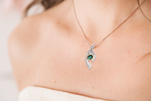 Load image into Gallery viewer, Amethyst and Blue Topaz pendant in sterling silver by Joryel Vera, style P7342 - view 2