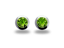 Load image into Gallery viewer, Amethyst and Blue Topaz earrings in sterling silver by Joryel Vera, style E3136 - view 4