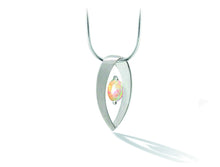 Load image into Gallery viewer, Amethyst and Blue Topaz pendant in sterling silver by Joryel Vera, style P7320 - view 6