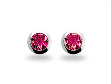 Load image into Gallery viewer, Amethyst and Blue Topaz earrings in sterling silver by Joryel Vera, style E3136 - view 10
