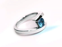 Load image into Gallery viewer, Amethyst and Blue Topaz ring in sterling silver by Joryel Vera, style R3266 - view 4