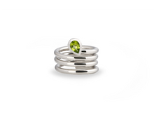 Load image into Gallery viewer, Amethyst and Blue Topaz ring in sterling silver by Joryel Vera, style R4051 - view 2