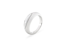 Load image into Gallery viewer, Black Onyx and White Agate ring in sterling silver by Joryel Vera, style R4354 - view 2