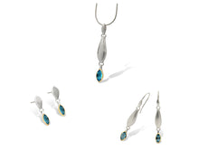 Load image into Gallery viewer, Amethyst and Blue Topaz jewelry set in sterling silver by Joryel Vera, style SET165