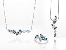Load image into Gallery viewer, Blue Topaz and London Blue Topaz jewelry set in sterling silver by Joryel Vera, style SET433 - view 3