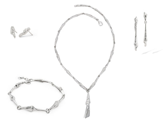 Sterling silver jewelry set by Joryel Vera, style SET407